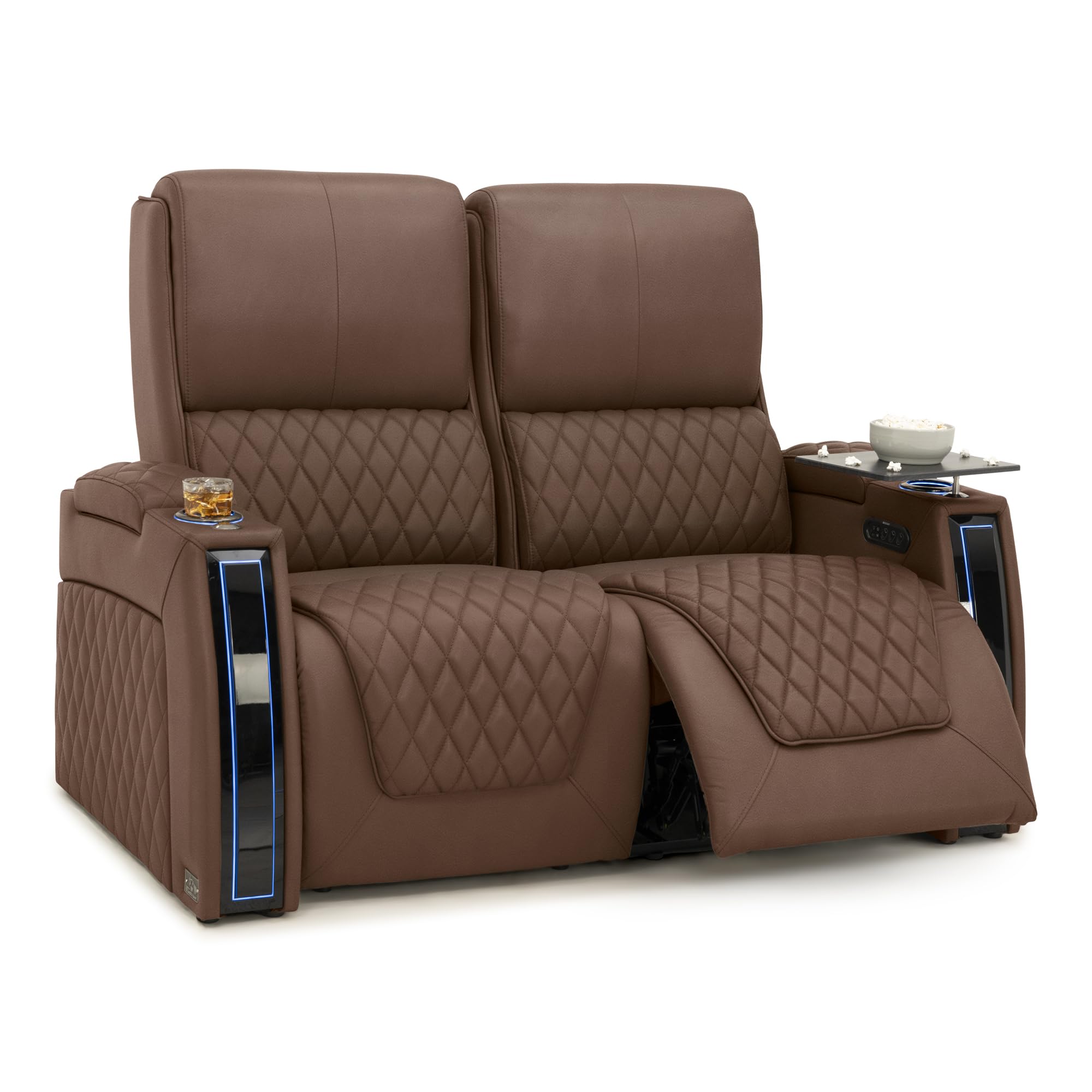 Seatcraft Apex Home Theater Seating Tobacco Row of 2 Loveseat
