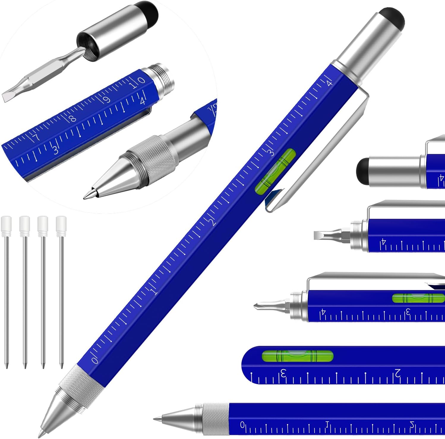 Pen Gifts for Men, Huhoo Cool Gadgets Tools Multi Tech Pen for Men, Personalized Gifts for Dad or Him, Funny Gift for Christmas, Father's Day, Valentines or Birthdays