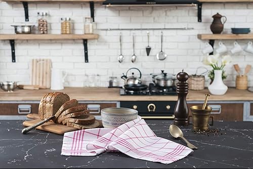Miniatura 2 de Toallas de cocina para secar platos, toallas de cocina 100 % algodón con certificación Oeko-Tex, toallas de té multiusos para cocina, juego de 6