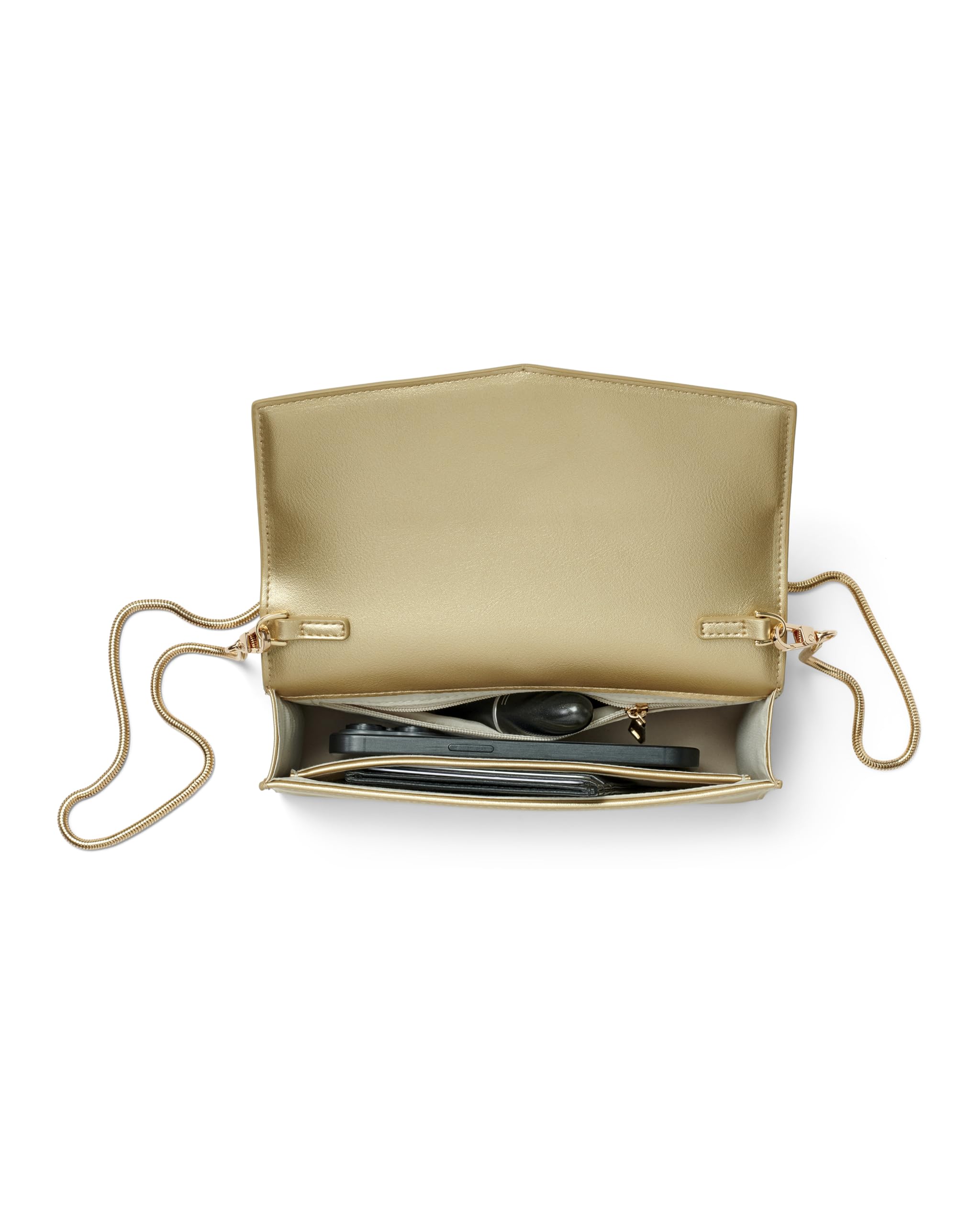 Expatrié Borsa a mano piccola da donna - Camille - Pochette in ecopelle vegana - Borsa da sera con catena removibile - Ideale per matrimoni, balli di fine anno, feste e cene