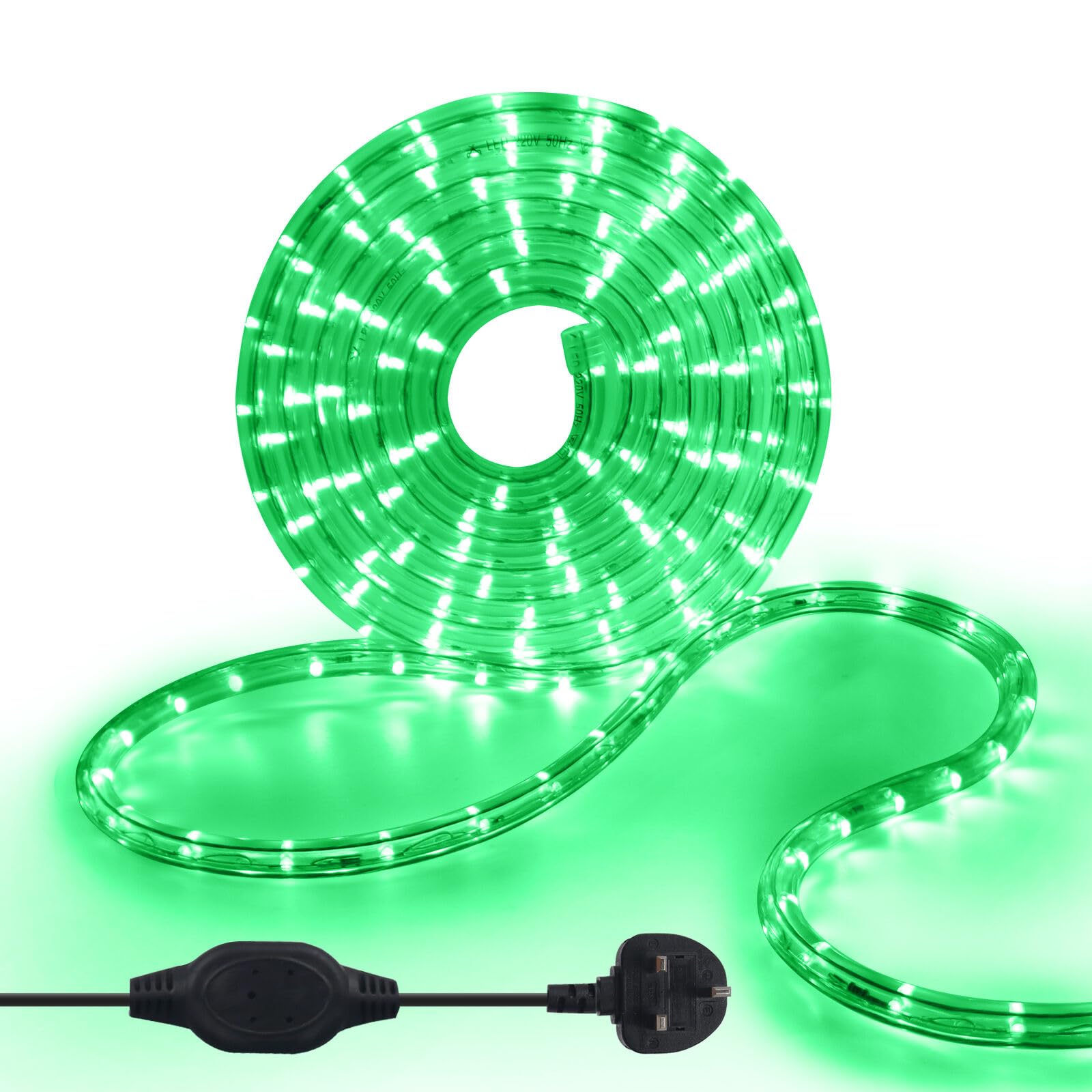 KISUFU 220V Waterproof LED Rope Light,36 LEDs/m Led Strip Light AC Fairy String Lights with Clip and Power Adapter for Indoor/Outdoor Christmas Party Home Decoration โ image 1