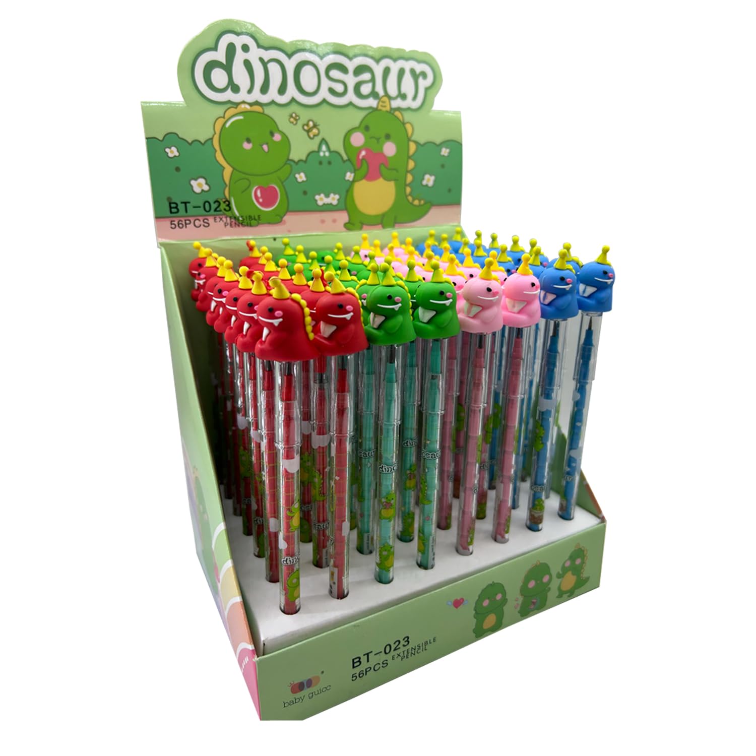 Kidizkart Colorful Dinosaur Cartoon Push-up Non - Sharpening Stacking Pencil Push Pencil for School Children Gift Stationery Supplies Birthday Return Gifts for Kids (Set of 36) (B0C852F7Z3) Amazon Price History, Amazon Price Tracker