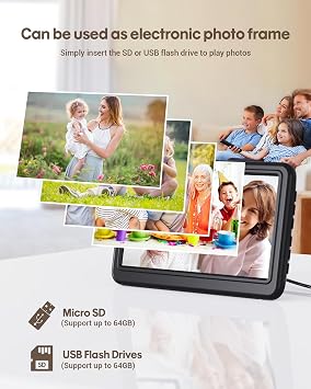 Roxicosly - Digital alarm clock, calendar with day and date, indoor temperature