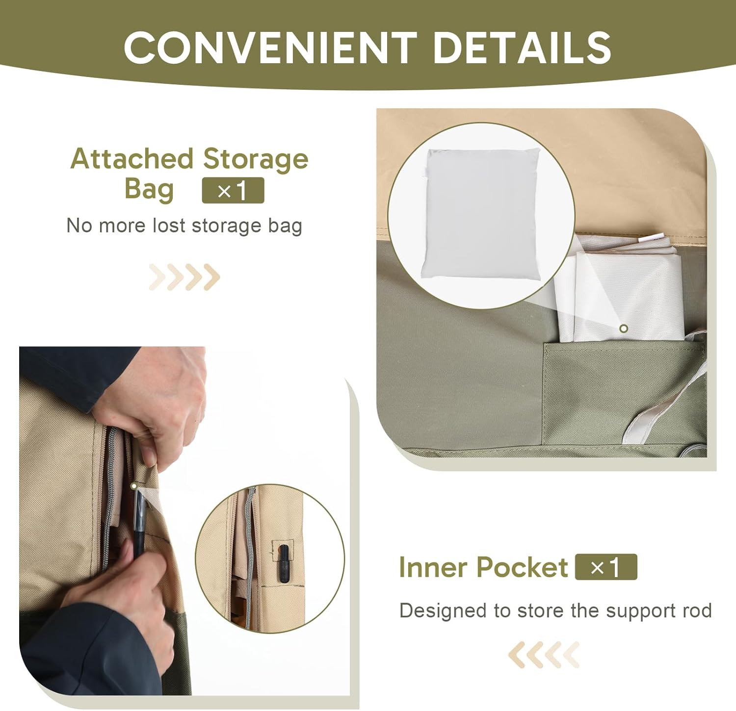 COWVIE Outdoor Umbrella Cover for 9ft to 12ft Patio Cantilever Umbrella and Parasol, Upgraded 600D UV-Resistant Umbrella Cover with Zipper and Rod for Patio Offset Umbrella