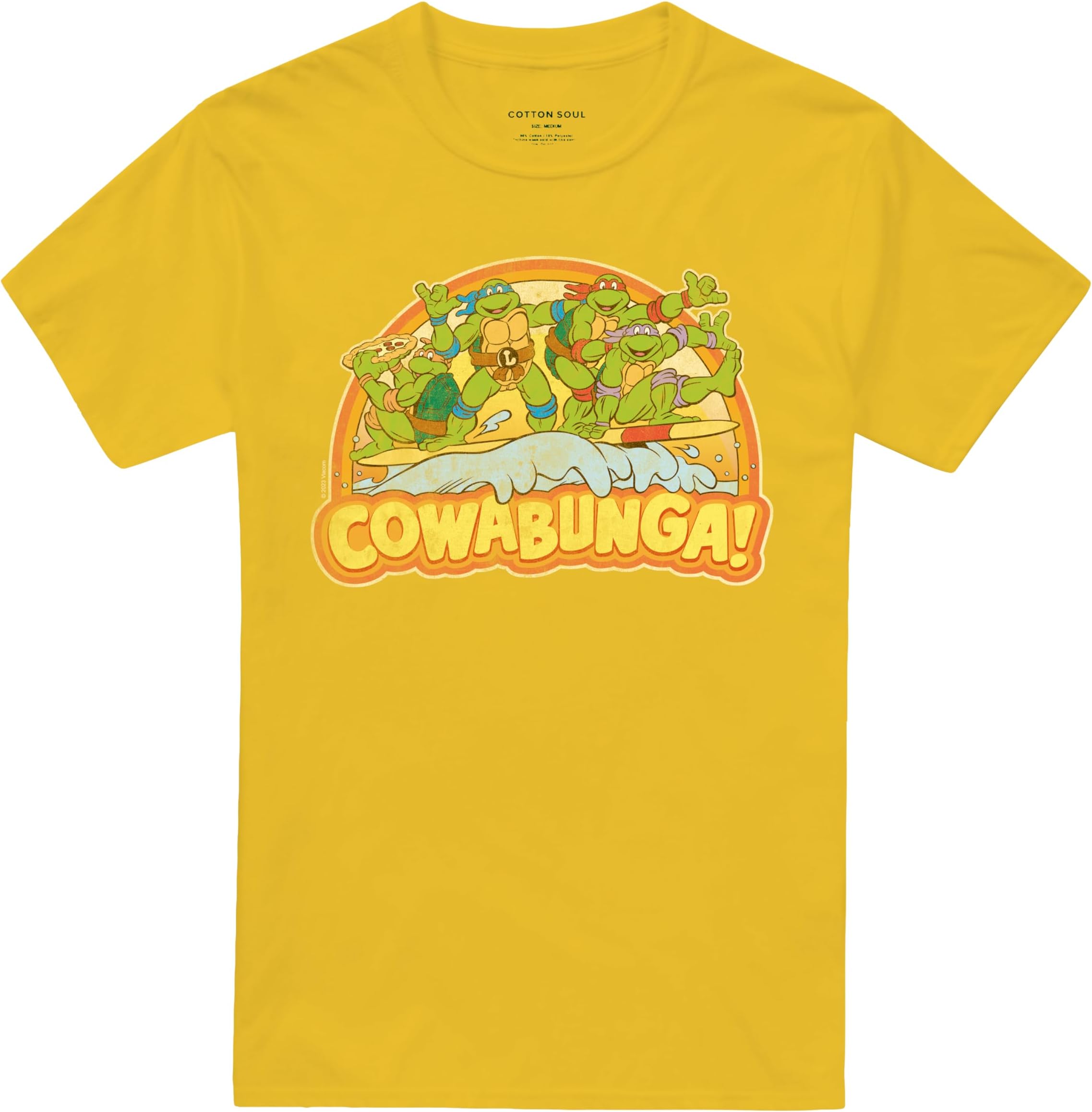 Cotton SoulTeenage Mutant Ninja Turtles Cowabunga Men's T-Shirt Daisy