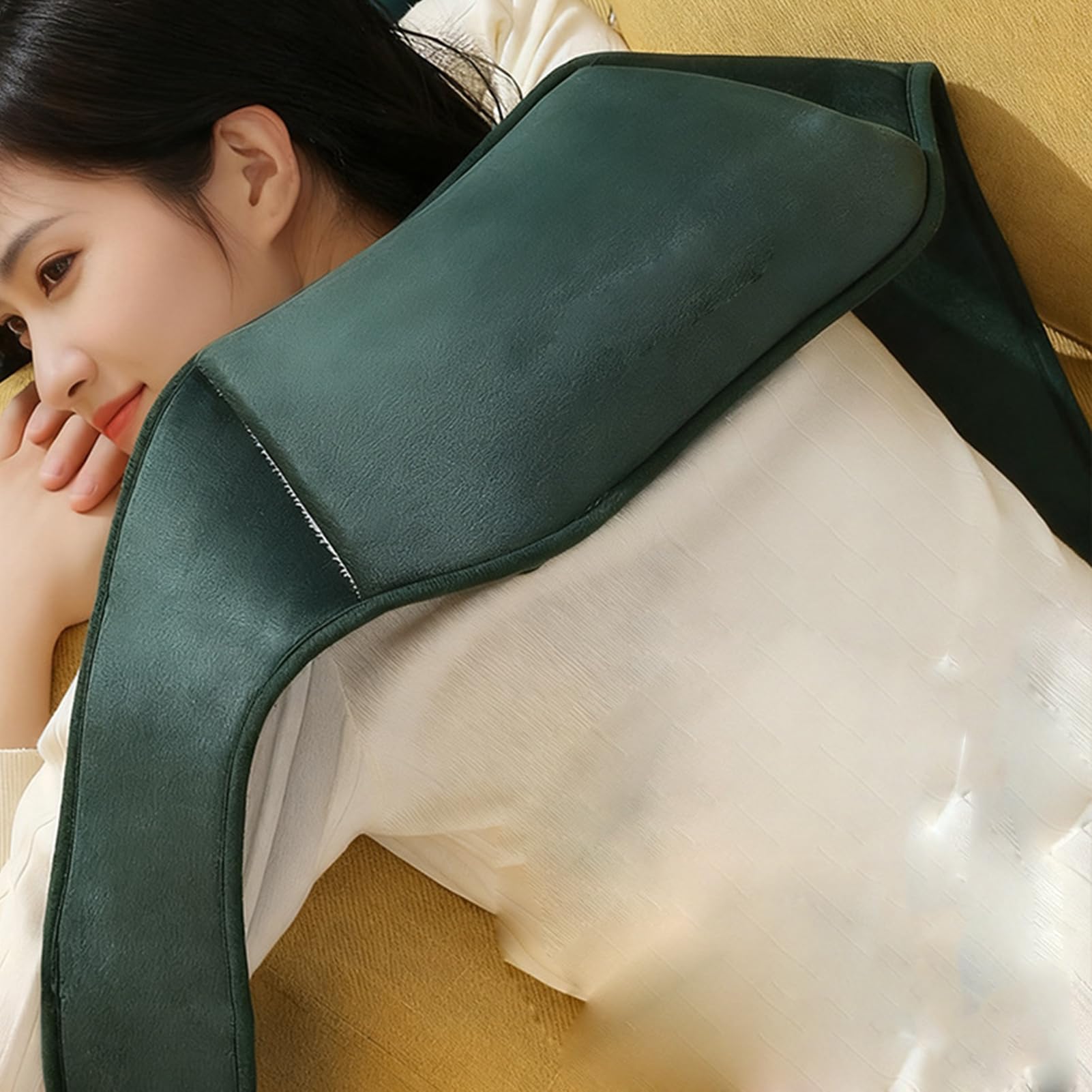 Bolsa de agua caliente eléctrica recargable con cinturón y funda suave | Mini bolsa de agua caliente eléctrica portátil,automático de temperatura,cólicos menstruales,durante el invierno