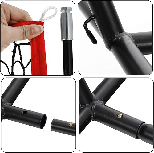 Miniatura 3 de Smartxchoices 5'x5' Baseball Softball Practice Net with Carry Bag + Baseball Tee Stand + Ball Caddy