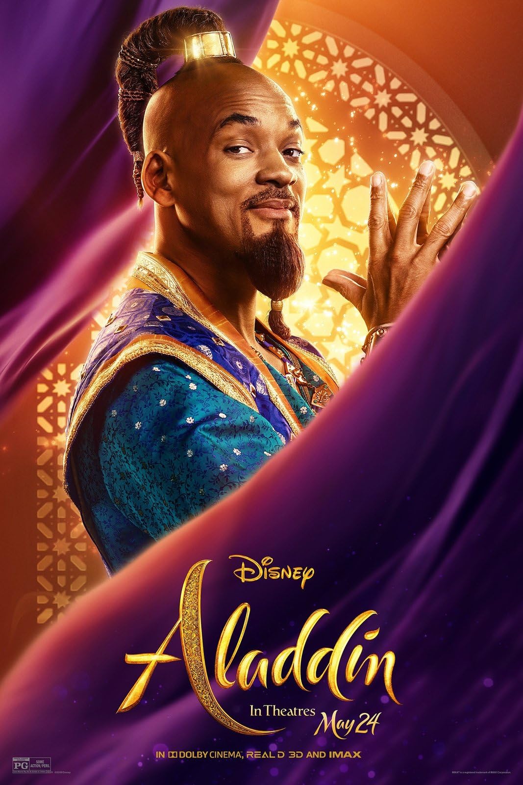 Aladdin 2019 21 Poster A0 - Movie Art Poster in varie dimensioni per idee soggiorno o camera da letto. Immagini di film cult senza bordi Classic Iconic 70s 80s 90s Vintage Retro Home Wall Decor Immag