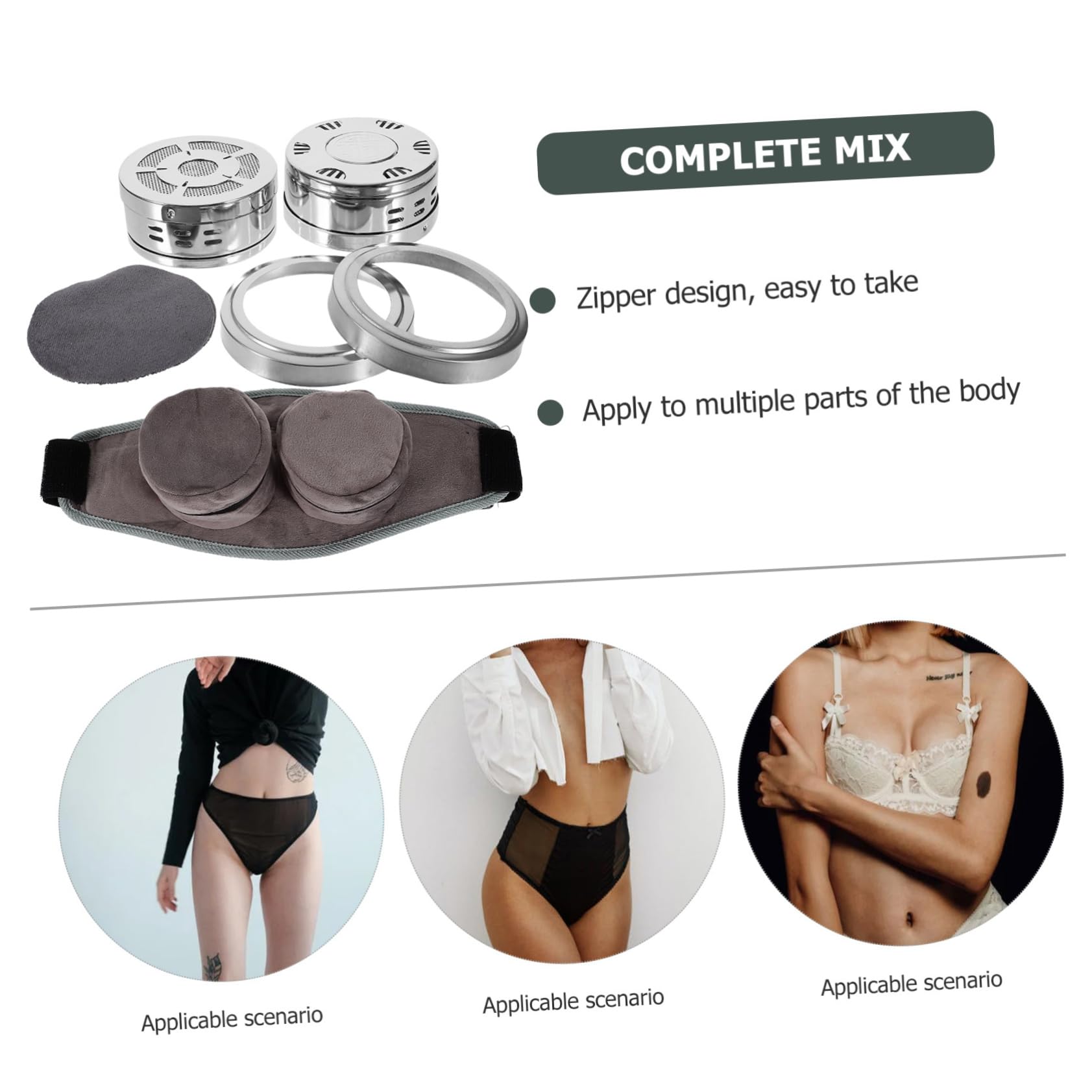 Anneome Wearable Moxa Belt Moxa Box for Knees Moxibustion Kit Portable Moxibustion Supply