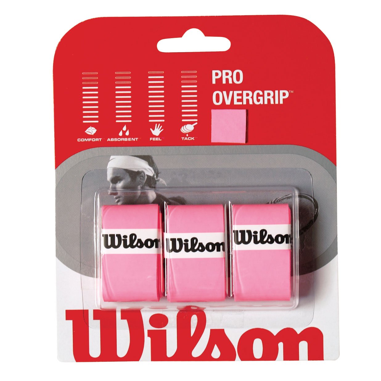 WILSON Pro Overgrip Zestaw 3 uchwytów do rakiety tenisowej