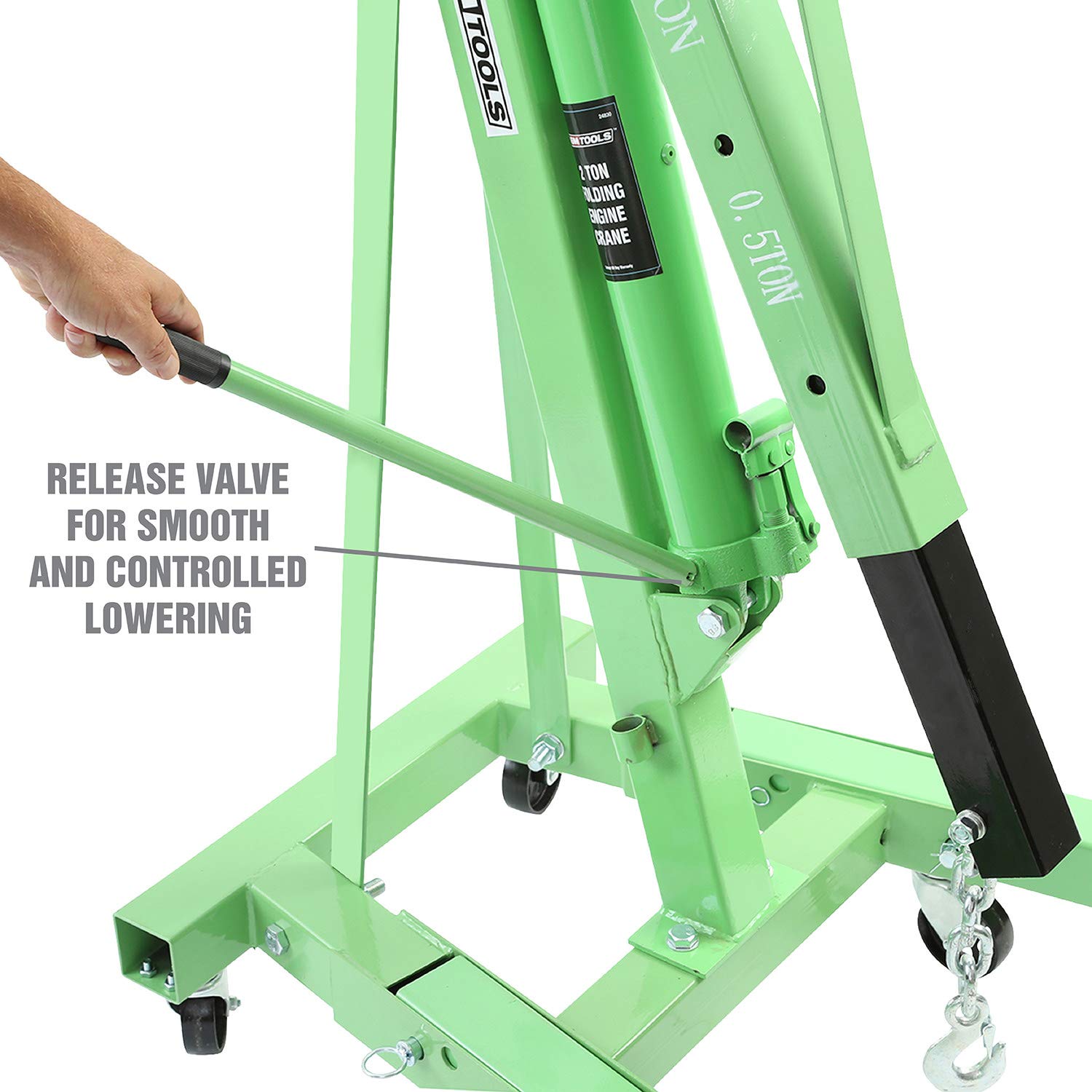 Buy OEMTOOLS 24830 2 Ton Folding Shop Crane, Engine Hoist, 2 Ton Engine