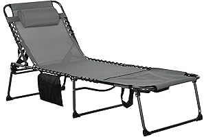 Outsunny Folding Chaise Lounge: Ultimate Tanning Comfort
