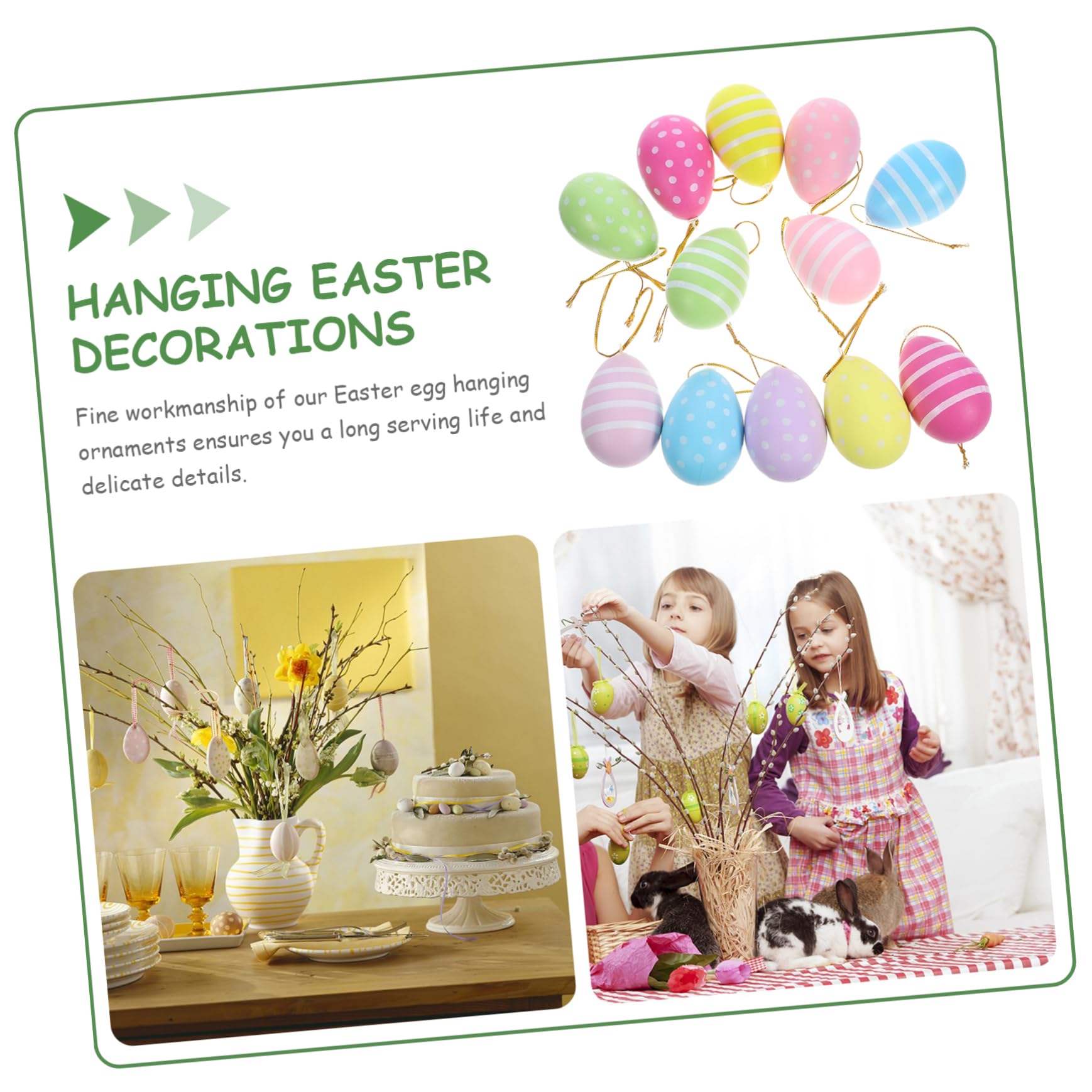 Amosfun 3 Sätze Ostereier Plastikenten Easter Ei-dekorationsset Geldgeschenke Zu Ostern Egg Maging Festival-Szene Hängende Deko-stütze Ostern Einzigartiges Ostervorräte Stück * 3