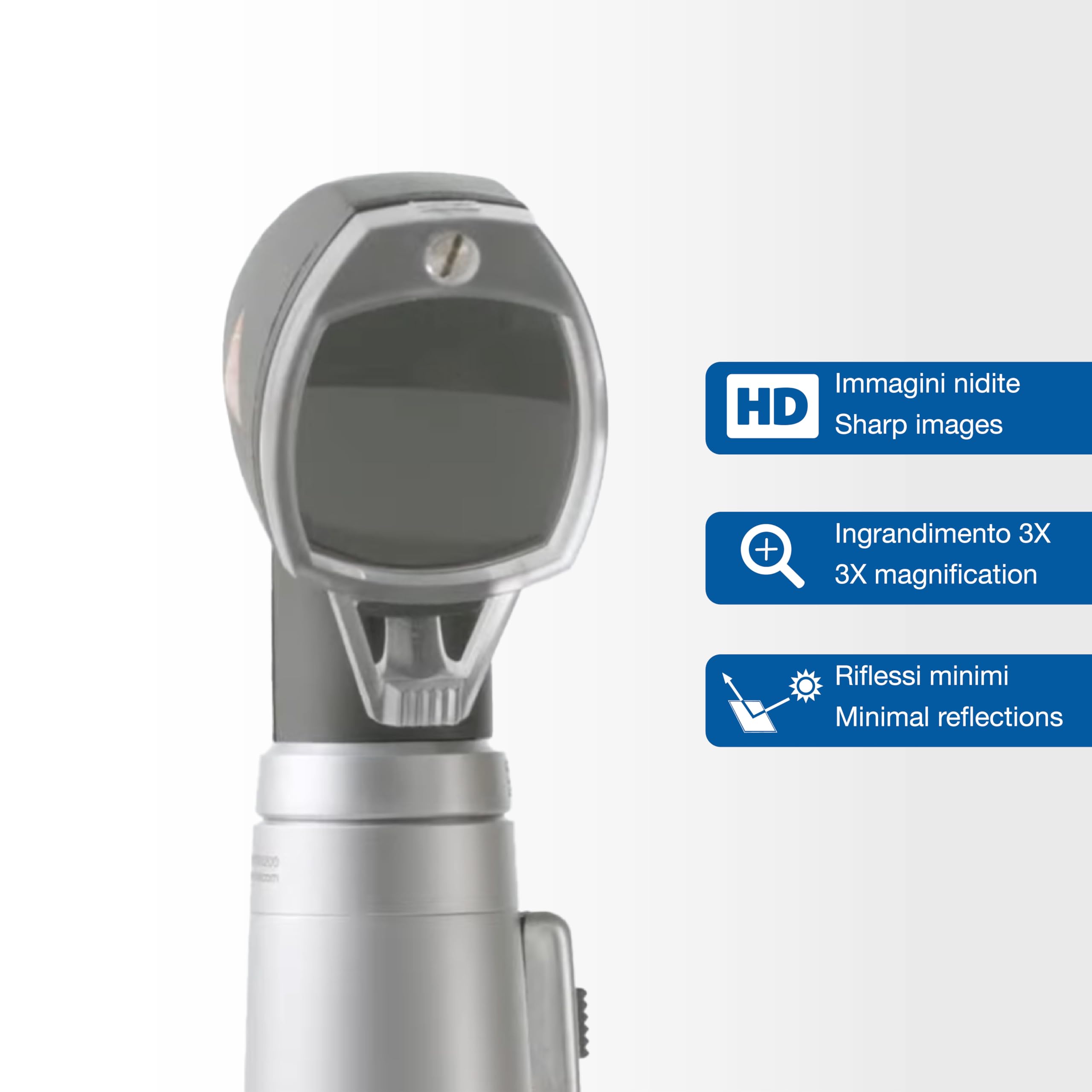 Heine Gima - mini 3000 LED F.O. Otoscopio - Negro