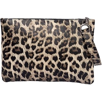 animal print clutch purse