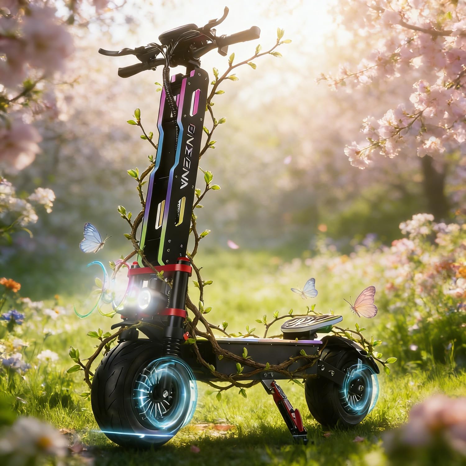 Electric Scooter for Adults, 5600W/7000w Dual Motors, Up to 50/55 MPH Max Speed with 60V 33Ah/38Ah Battery, Up to 50/55 MPH Max Speed, Large Display, 11"/12" Tubeless Tires,Detachable Seat