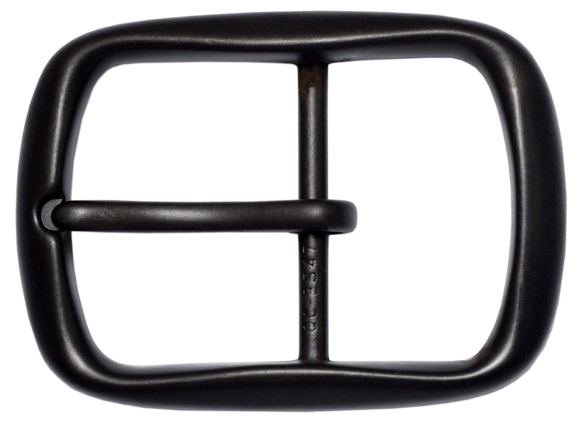TheBeltShoppe.comTBS-P6395 - Solid Black Center Bar Belt Buckle Fits 1-1/2" Belts
