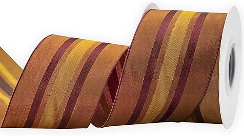 Miniatura 17 de Cinta de borde con alambre de múltiples lunares, carrete de 1-1/2 pulgadas, 10 metros (32.8 ft), verde con puntos de Navidad, uso para envolver