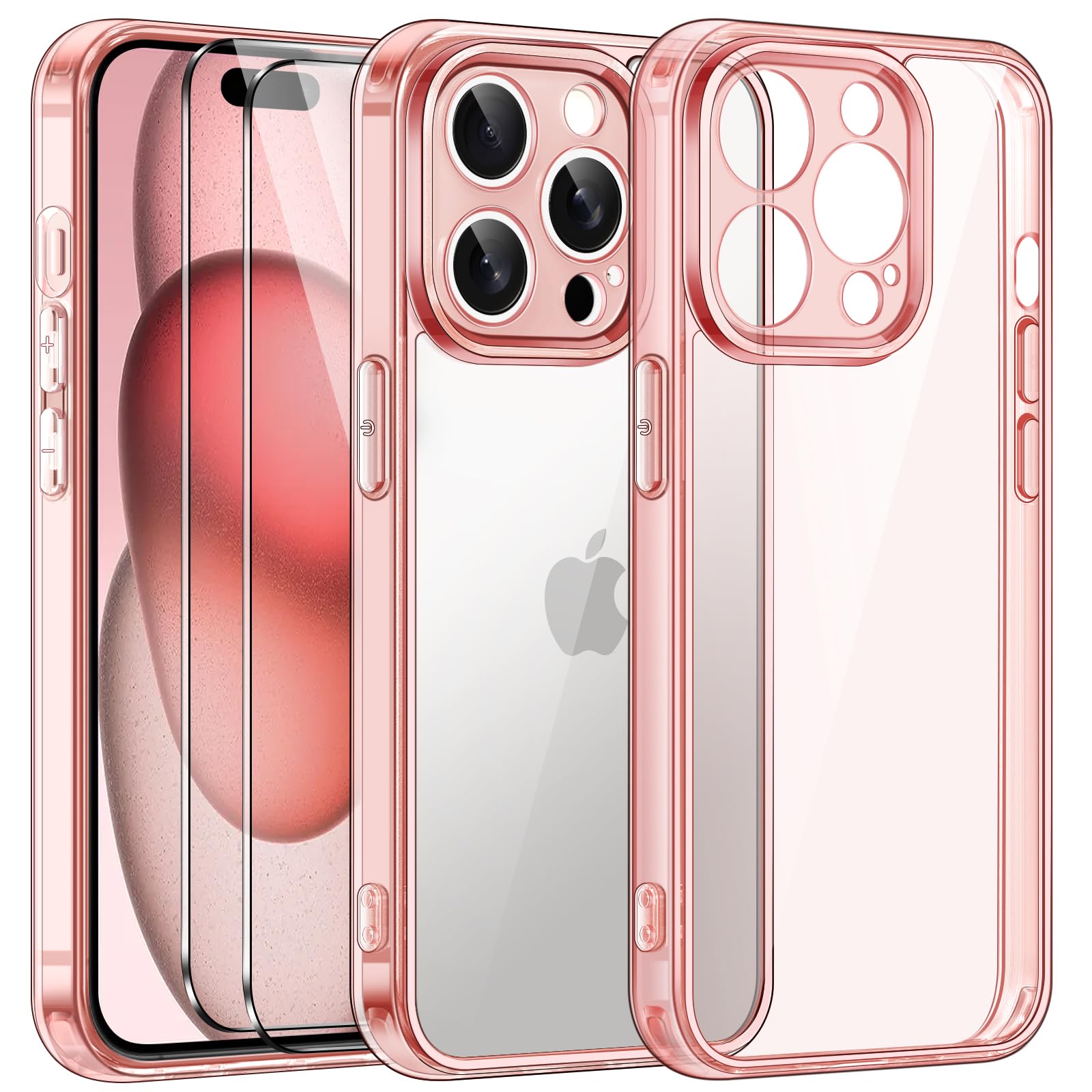 ivoler Clara Funda para iPhone 17, con 2 Piezas Cristal Templado, [Protección Militar] Anti-Amarillo Carcasa Antigolpes Bumper Case Cover - Transparente — view 34