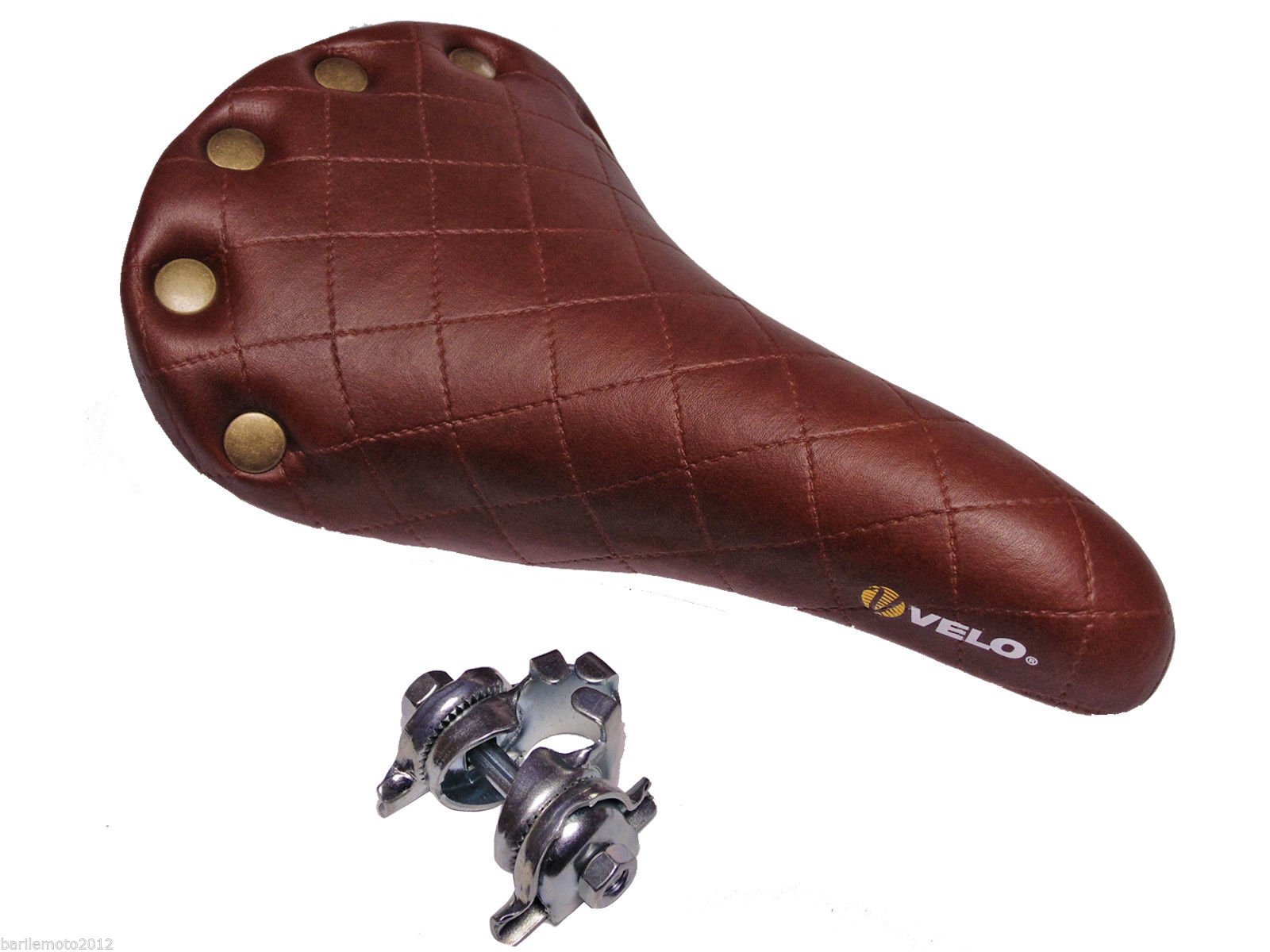 Sella Bici Vintage Con Triplo Molleggio - Stile Retrò Marrone Per City Bike E Bici D'Epoca - Foto 5