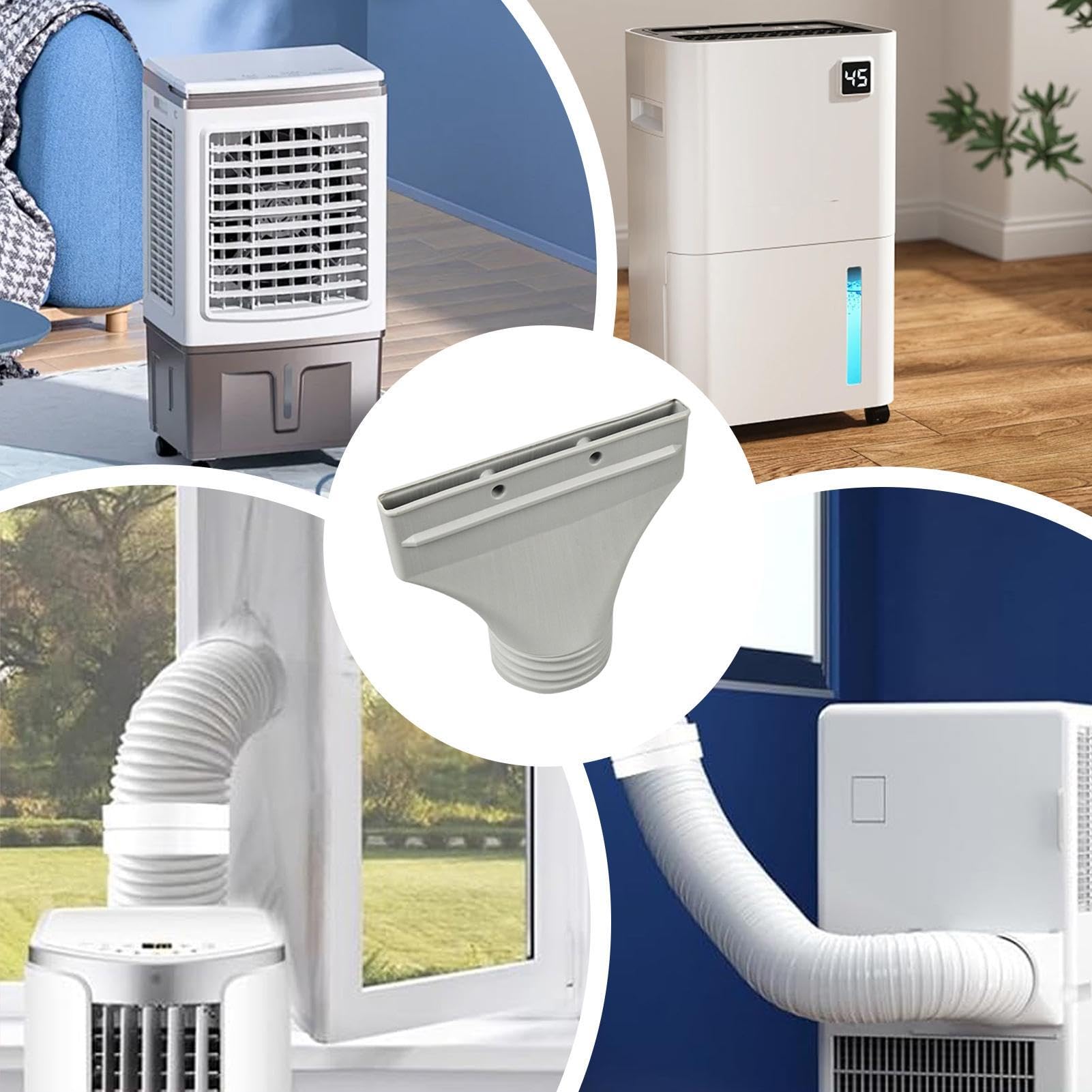 Adapter Okienny Do Rury Klimatyzatora | Szybkie Podłączenie HVAC, Złącze Do Rury Klimatyzatora Okiennego - Nadaje się do pokoju, piwnicy, garażu, mieszkania, majsterkowania,