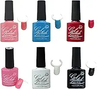 Kit 6 Esmaltes Em Gel Led Uv Unhas Acrigel Com ANVISA