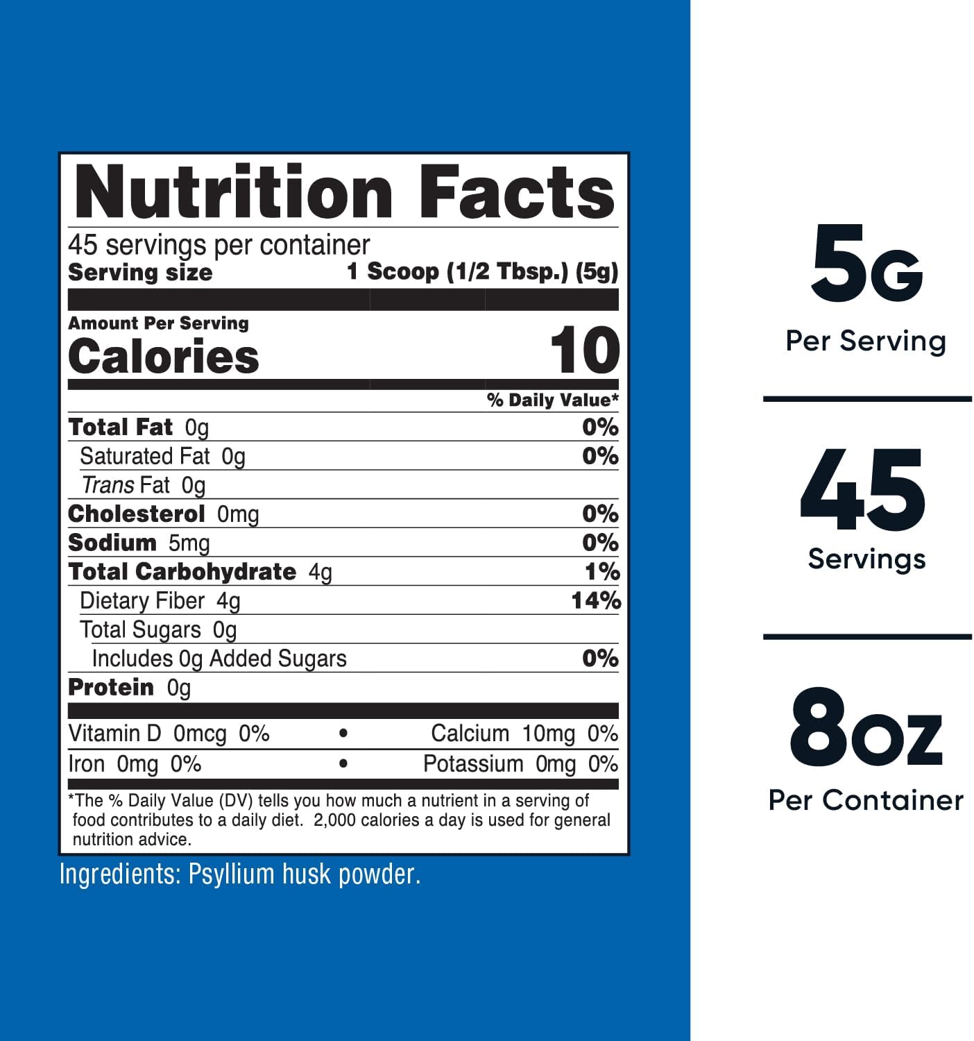 Nutricost Psyllium Whole Husk Powder (Flakes) 8.1oz - Gluten Free & Non-GMO - Image 2