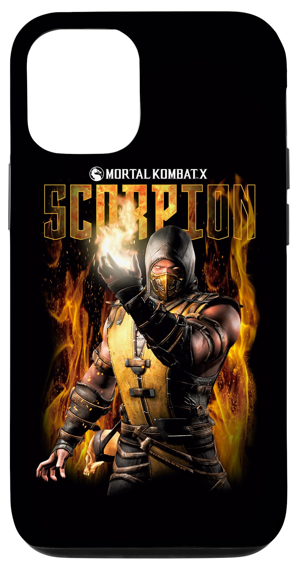 iPhone 14 Mortal Kombat X Scorpion Flames Case