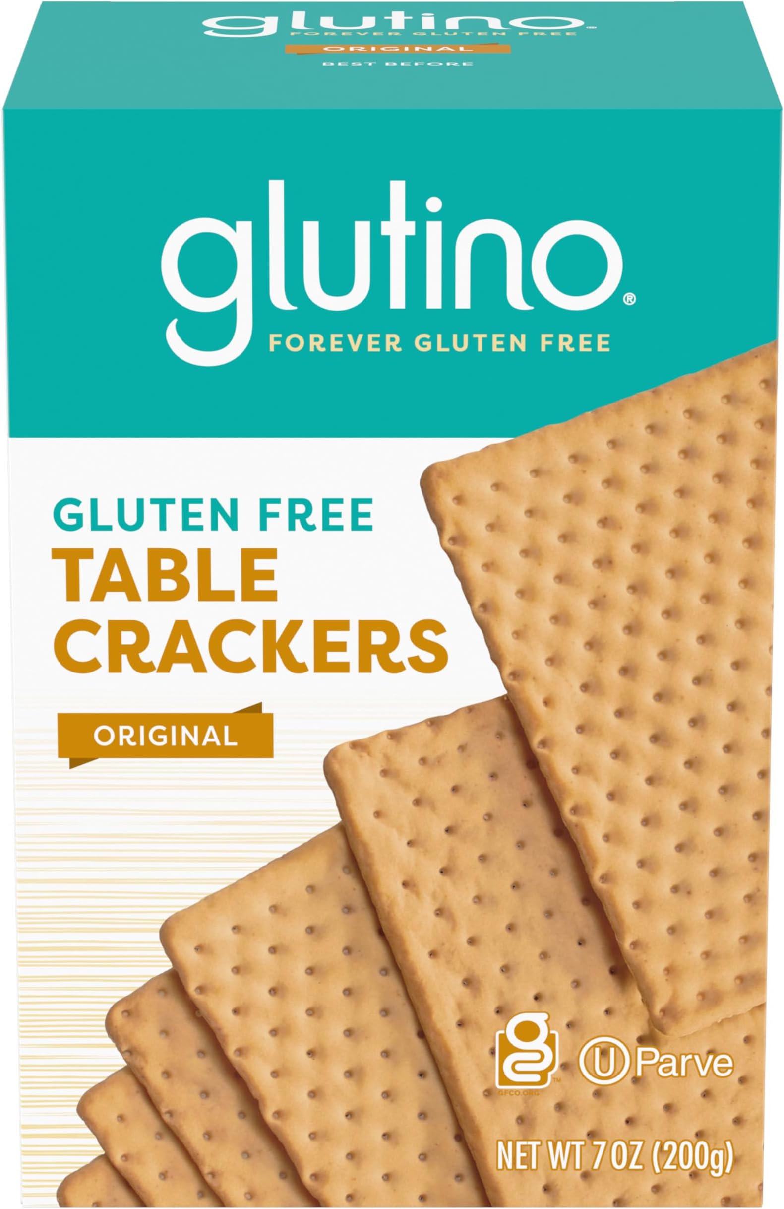 Gluten Free Table Crackers, Premium Squares, Original, 7 oz