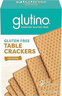 Glutino Gluten Free Table Crackers, Premium Squares, Original, 7 oz