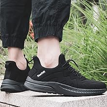 Zapatillas de Deporte Zapatillas Running Hombre Correr Jogging Caminar Bambas Gimnasio Fitness Atlético Tenis Trabajo Sneakers Ligeros Transpirables Zapatillas Deportivas Hombre5