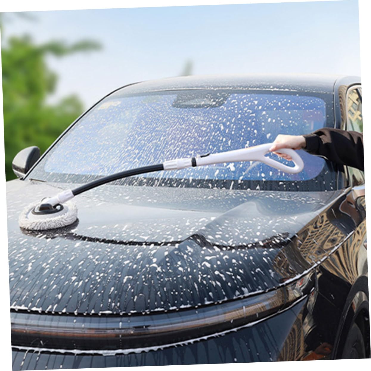 Alipis Kit De Lavado De Autos Cepillo Telescópico para Limpiar Coche Mango Resistente Cepillo para Lavar Coche para Limpieza y Mantenimiento De Vehículos Recreativos