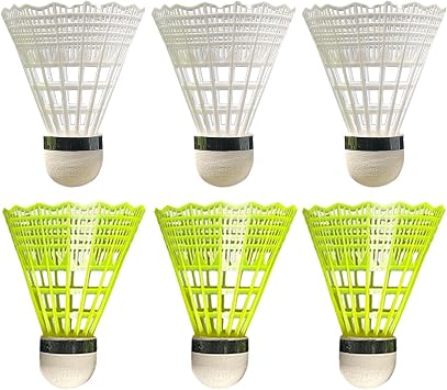 Nylon Badminton Shuttlecocks - 3 Pieces/6 Pieces Nylon Shuttlecocks for Badminton | Stable and Shuttlecocks for Indoor And Outdoor Sports Playing With And Balance