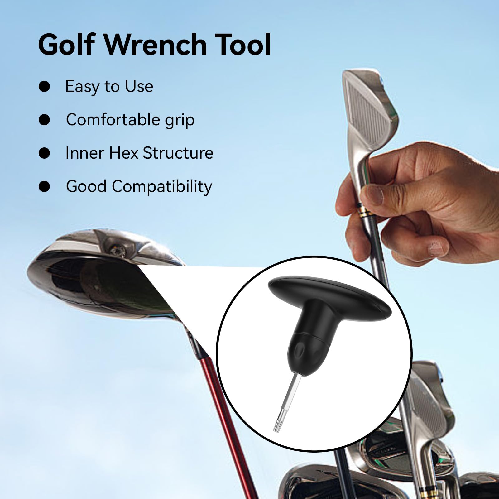 Chiave di golf, strumento di golf Driver Coppia Coppia Universal Sostituisci lo strumento di chiavi