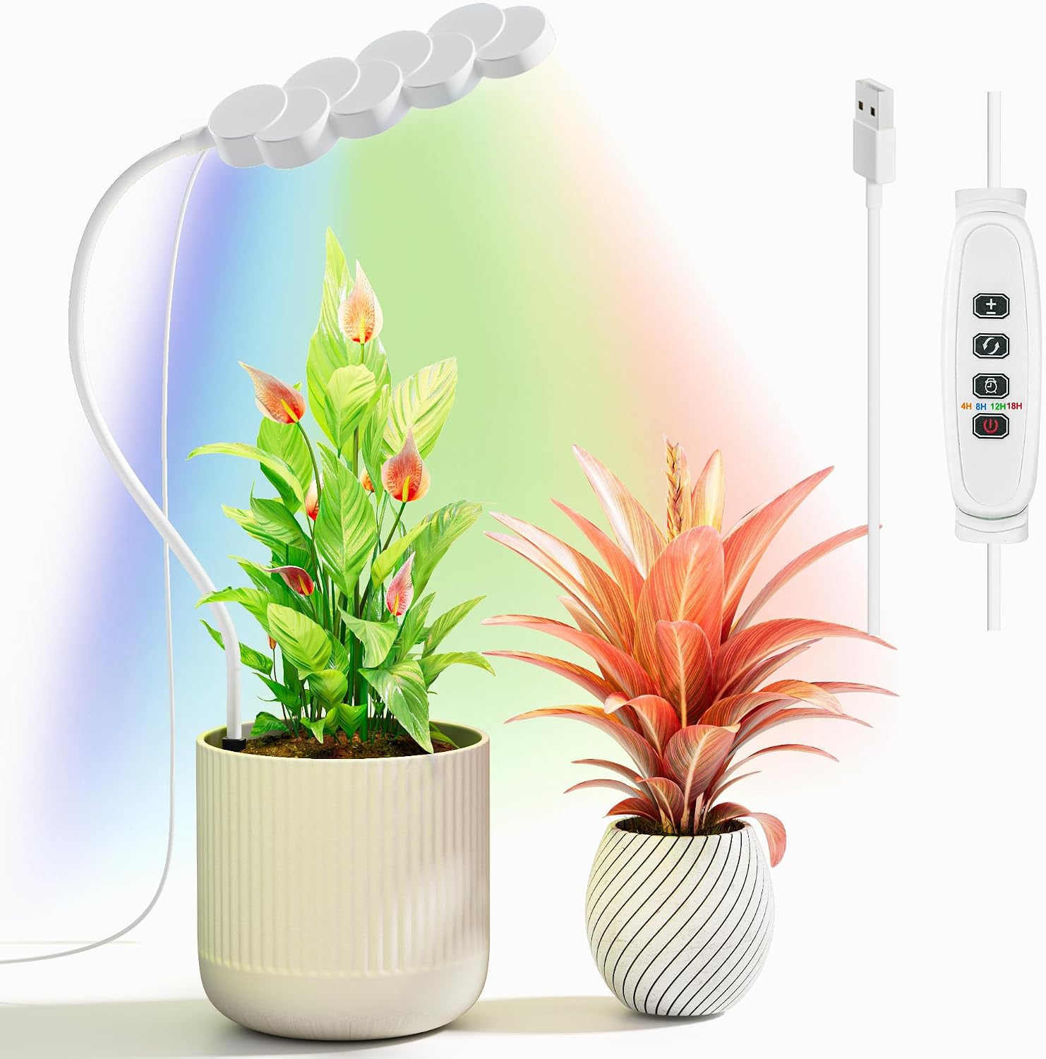 Floor Lamp Grow Light 36W Full Spectrum LED Floor Plant Light - 4ft ...