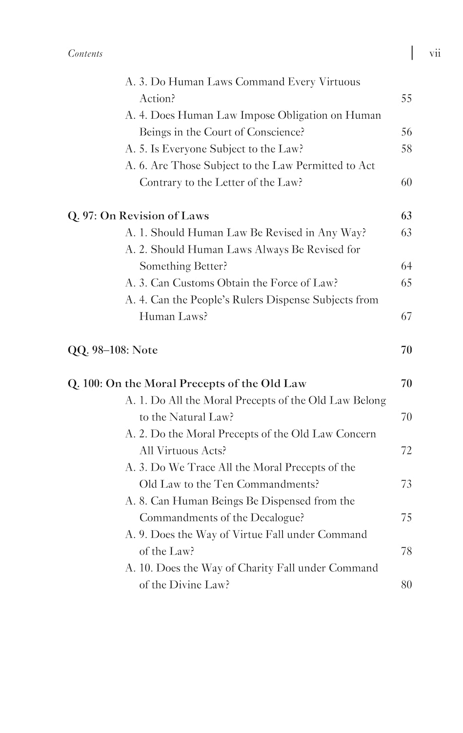 Treatise on Law (Hackett Classics)