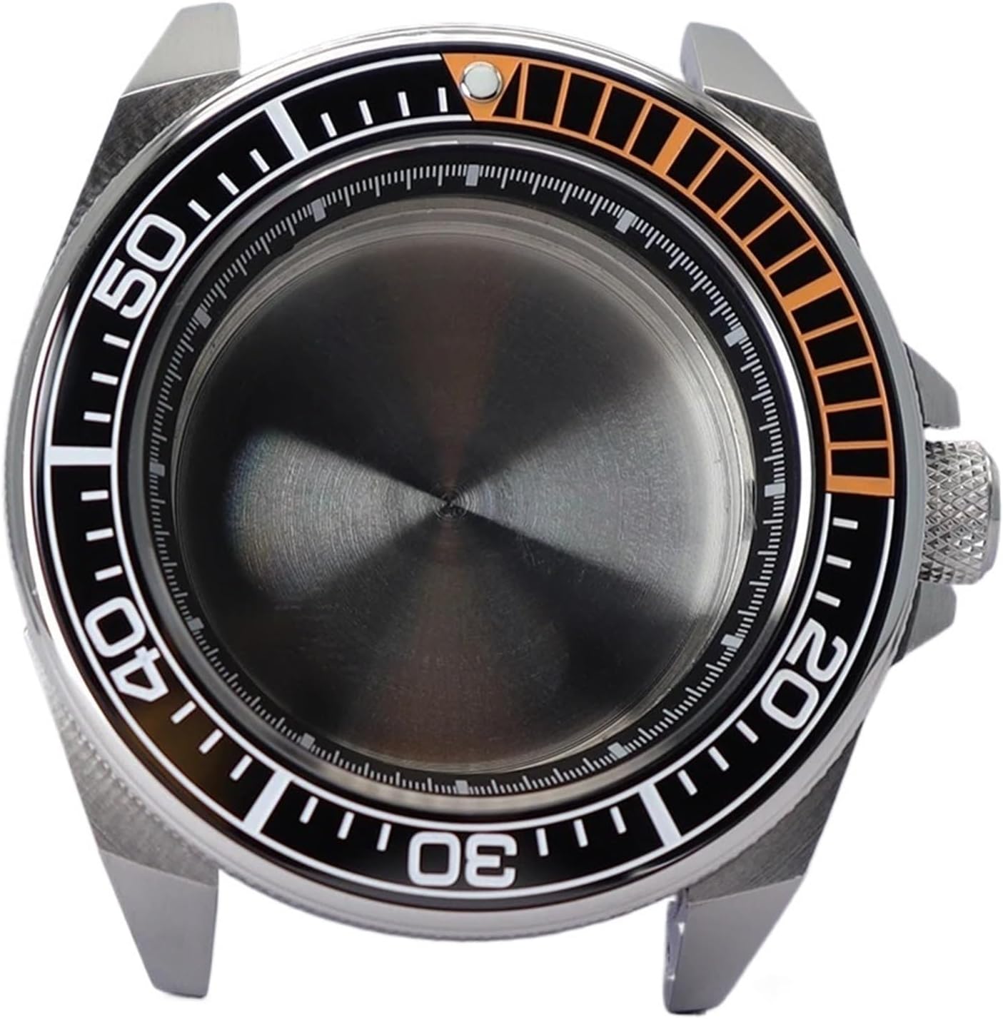 43.8mm Modified Samurai Diving Watch Case with Sapphire Glass for NH35 NH36 NH38 4R36 Movements - 100M Waterproof