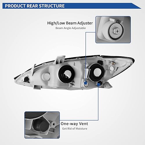 Miniatura 72 de oEdRo Faros delanteros compatibles con Ford F150 / 06-08 Lincoln Mark LT Pickup 2004, 2005, 2006, 2007, 2008, Ford F150 / 06-08 Lincoln Mark LT OE