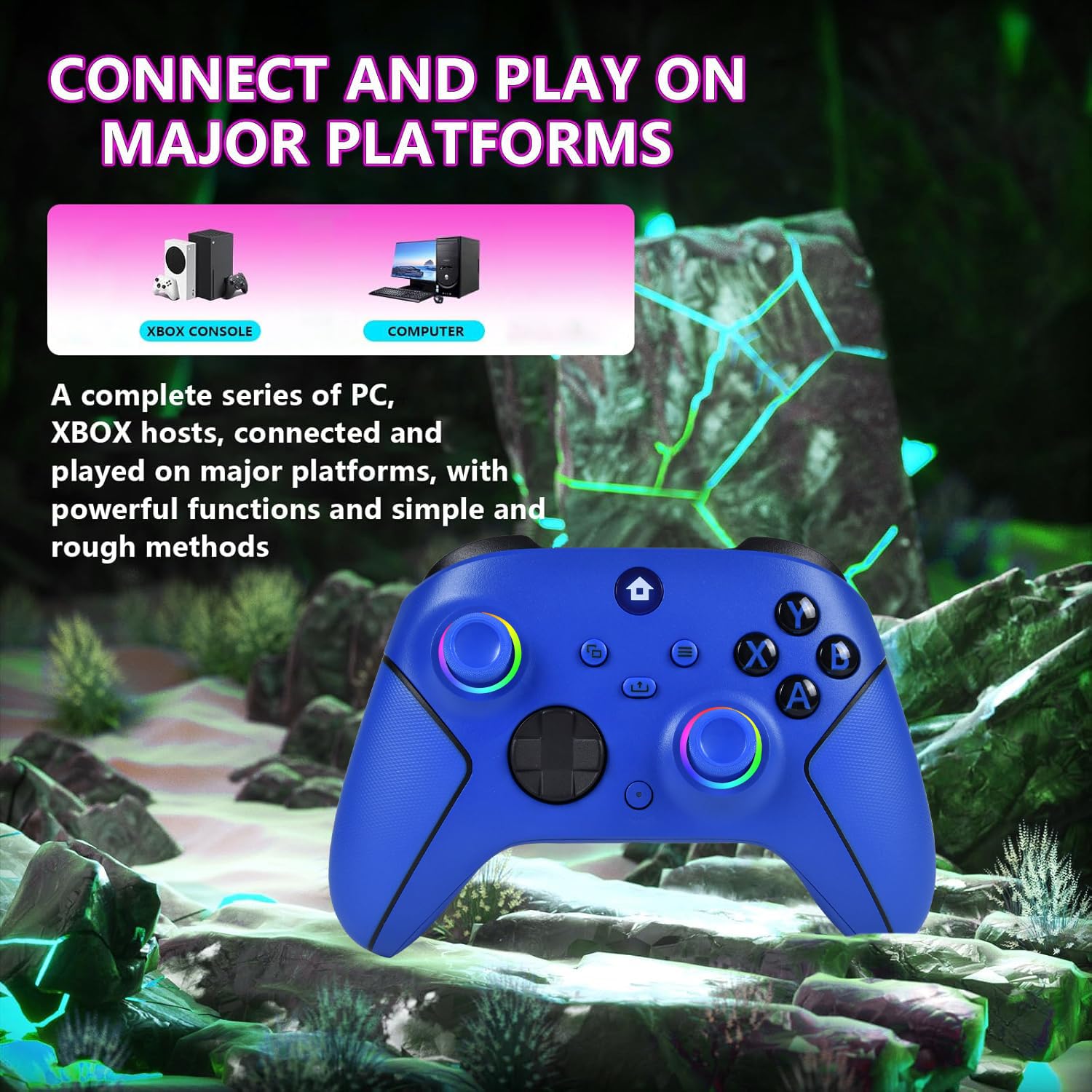 Lampelc Manette Xbox One, manette sans fil Xbox Series X & S/Xbox One/Elite/Windows 7/8/10