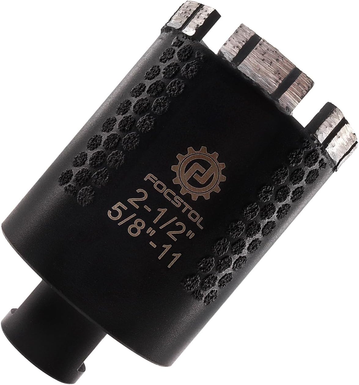 Diamond Core Drill Bit - FOCSTOL 2-1/2''(65mm) Laser Welded Hole Saw for Dry or Wet Drilling Granite Marble Concrete Quartz 5/8''-11 Thread