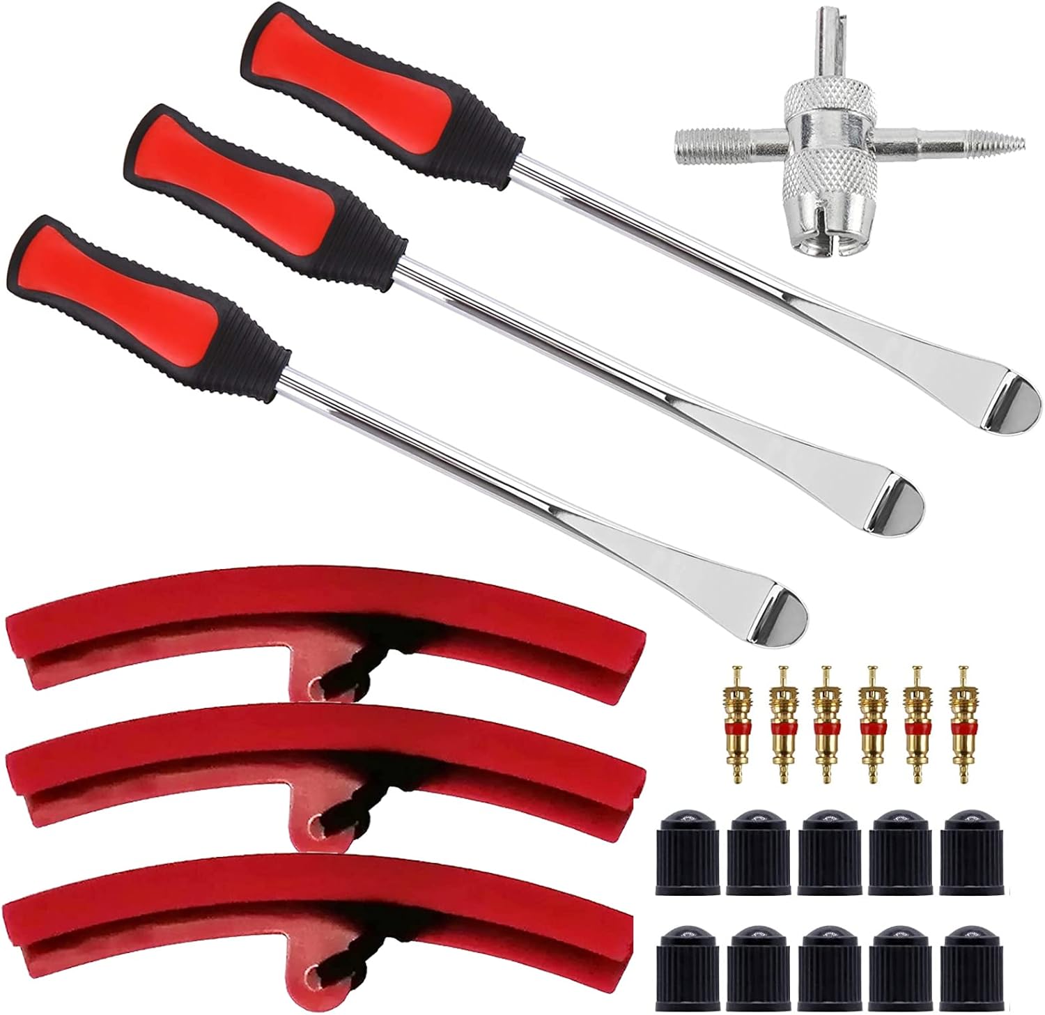 EDIONS Tire Spoons Tool Set, Professional Bike Motorcycle Tires Repair