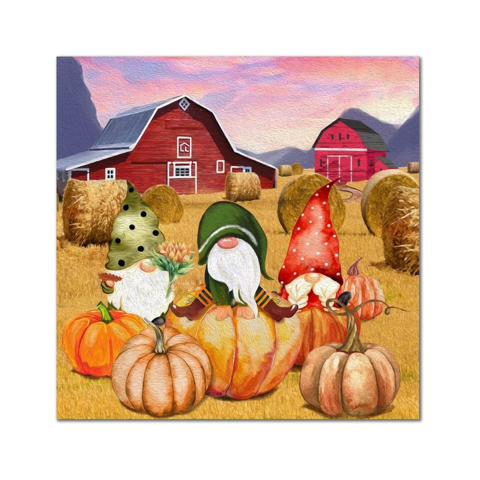 Cadeau de pendaison de crémaillère panneau en bois citrouille Thanksgiving