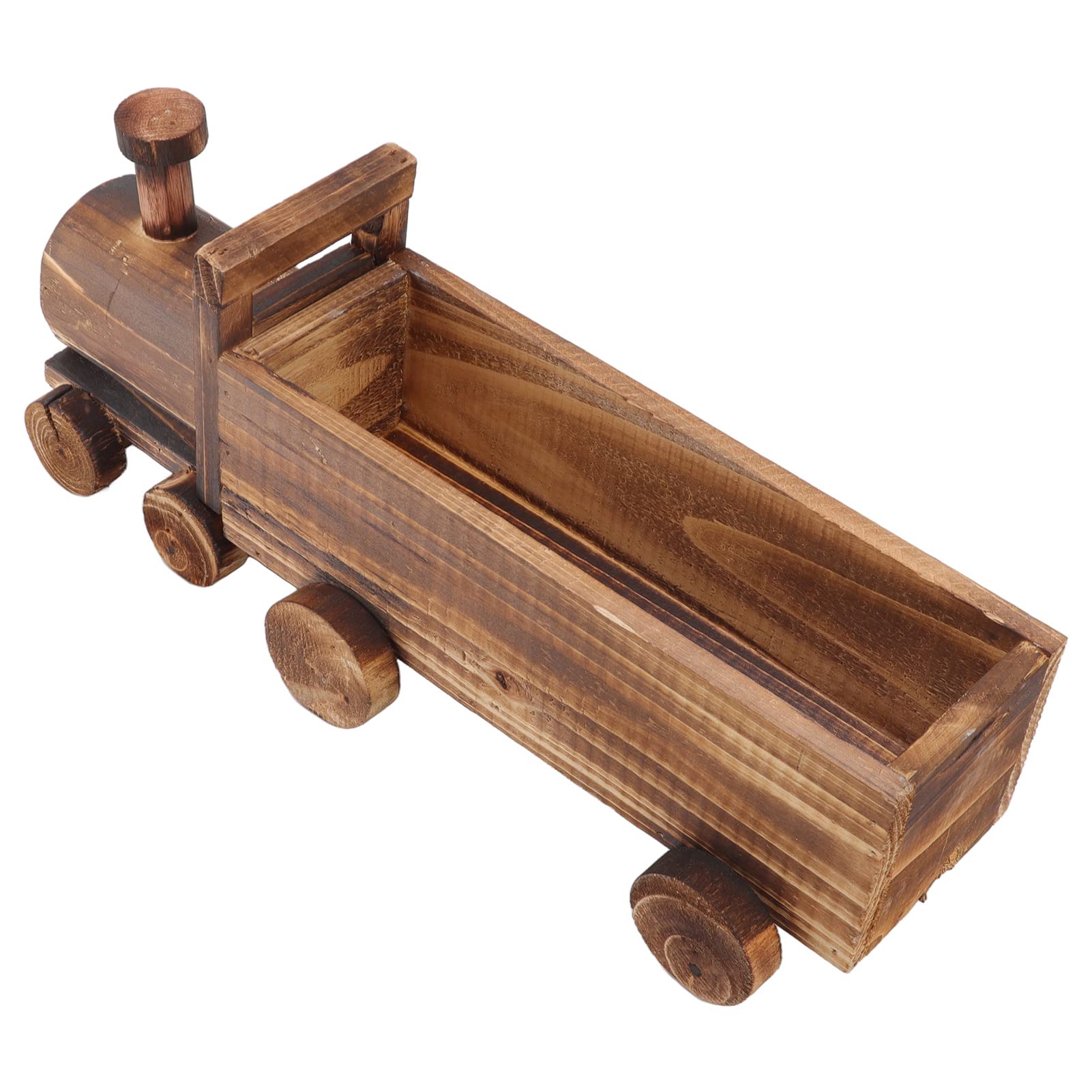 Jwthee Wooden Flower Pot Planter,Cartoon Train Shape Succulent Flower Pot,Wooden Flower Pots Outdoor,Wooden Flower Pot Stands for Indoor Plants for Indoor Outdoor Garden Home Plants