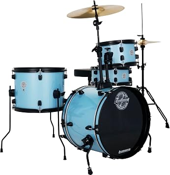 Ludwig Questlove Pocket Kit 4-piece Drum Set - Crystal Blue Sparkle