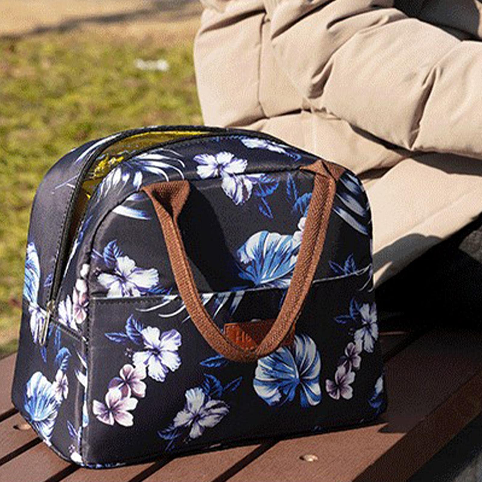 - Bolsa isotérmica para Almuerzo, Reutilizable, Bolsa térmica pequeña | para Almuerzo Almuerzo, Bolsa isotérmica para Mujer, para la Escuela y la Oficina
