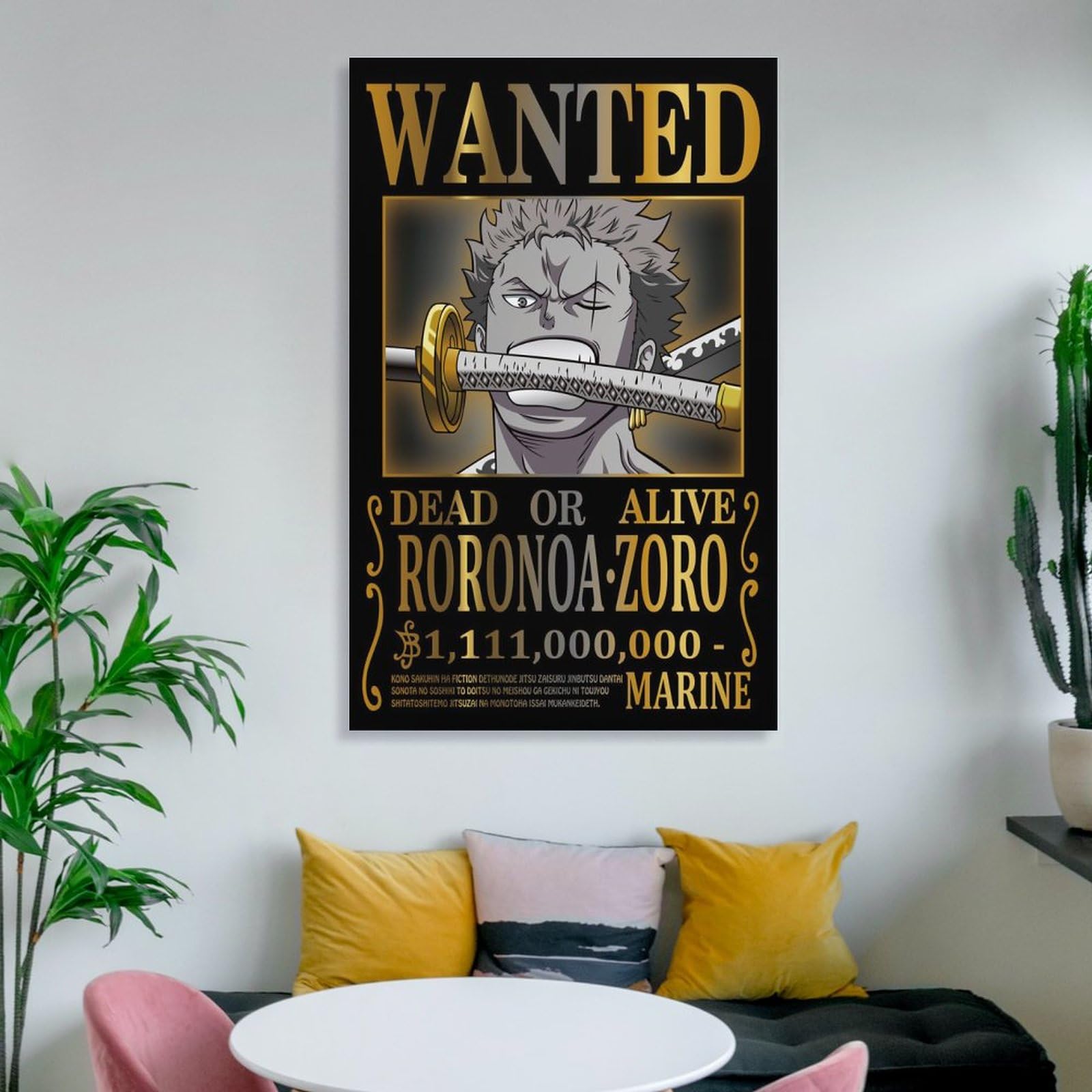 Amazon.com: Roronoa Zoro 2 Poster Wanted Anime Poster Picture