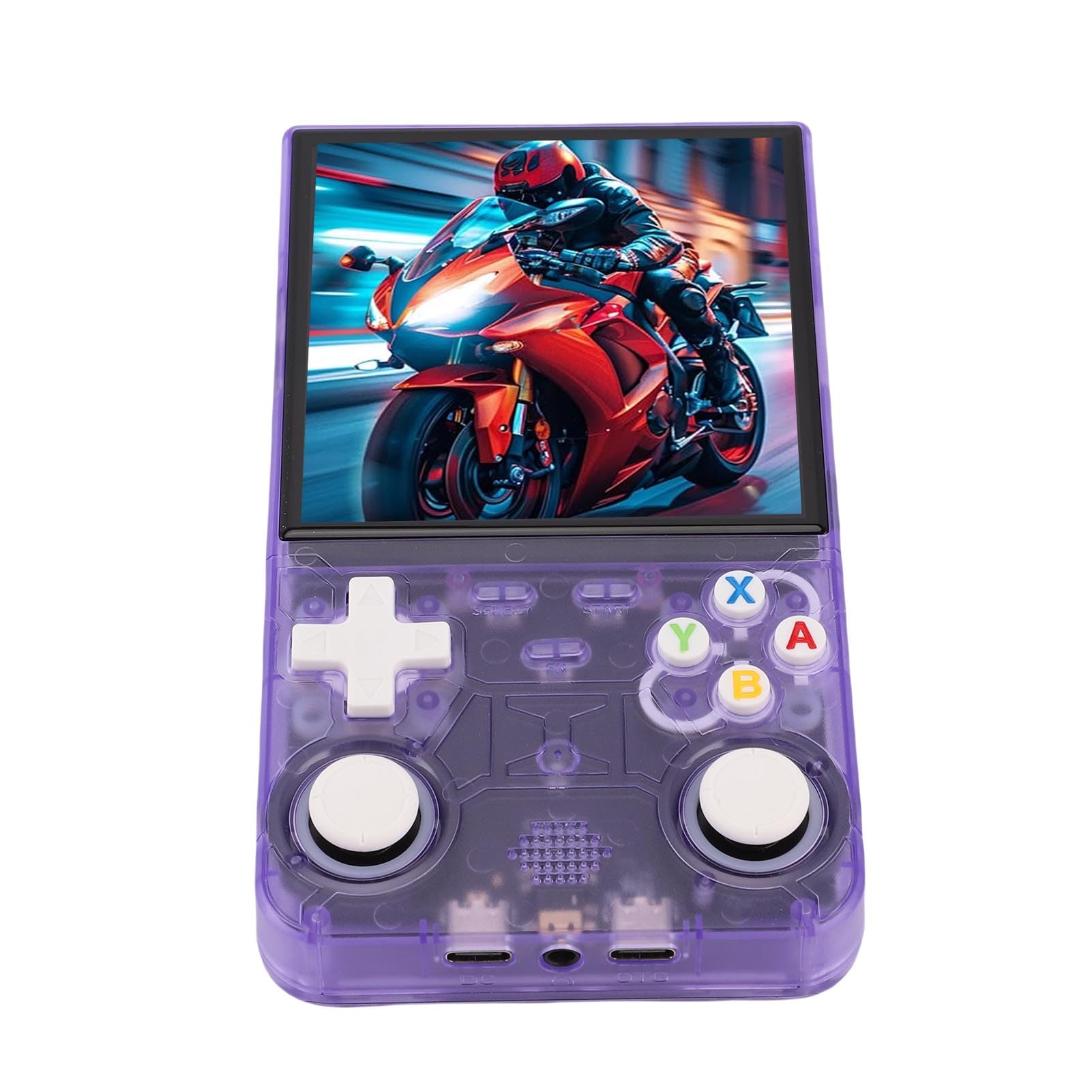 Console per Videogiochi Portatile retrò con Schermo HD da 4 Pollici Doppio Joystick per Console di Gioco Portatile per Giochi Multiplayer (64G)