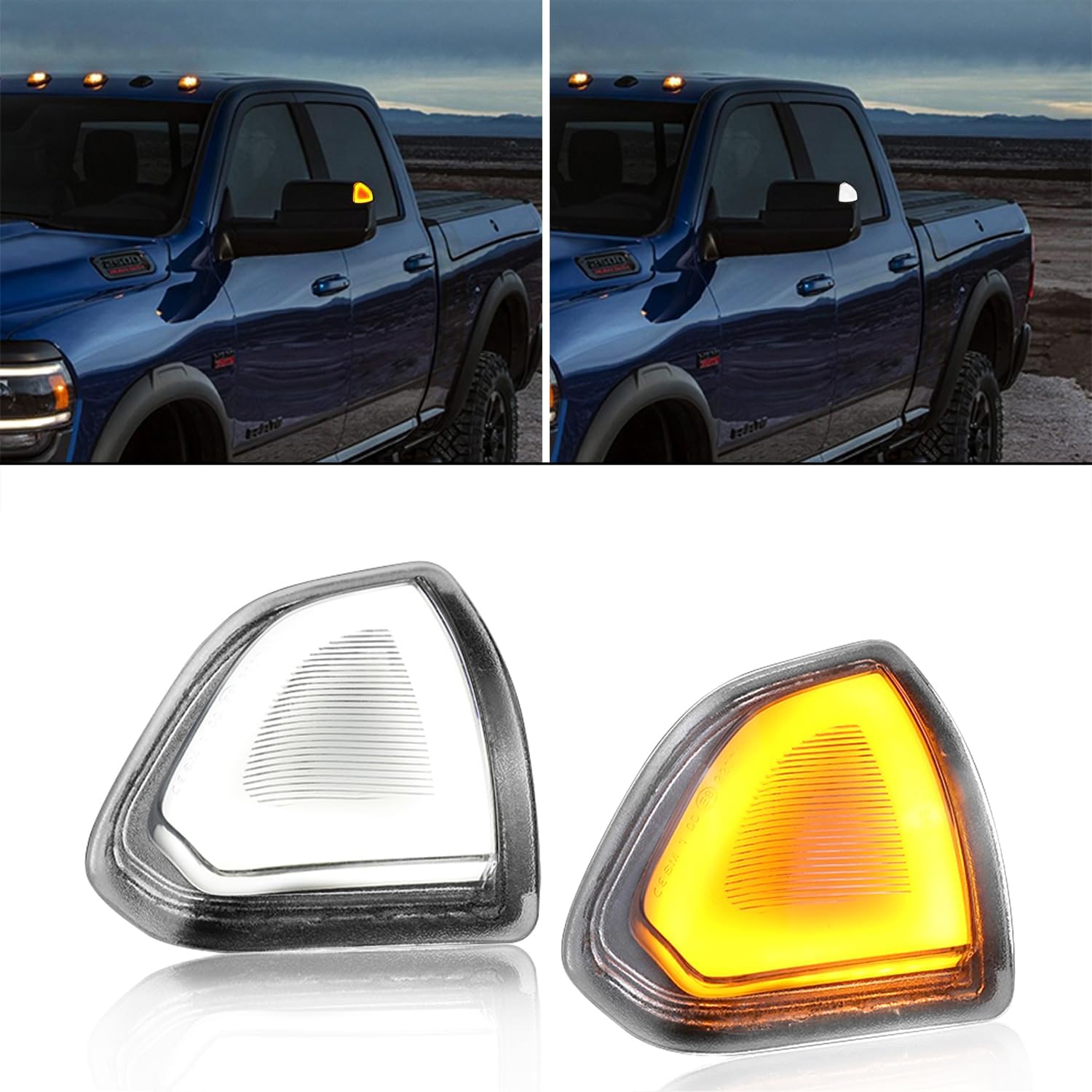 For Ram 1500 2018+ Rearview Mirror Signal Light Accessories - Foto 8
