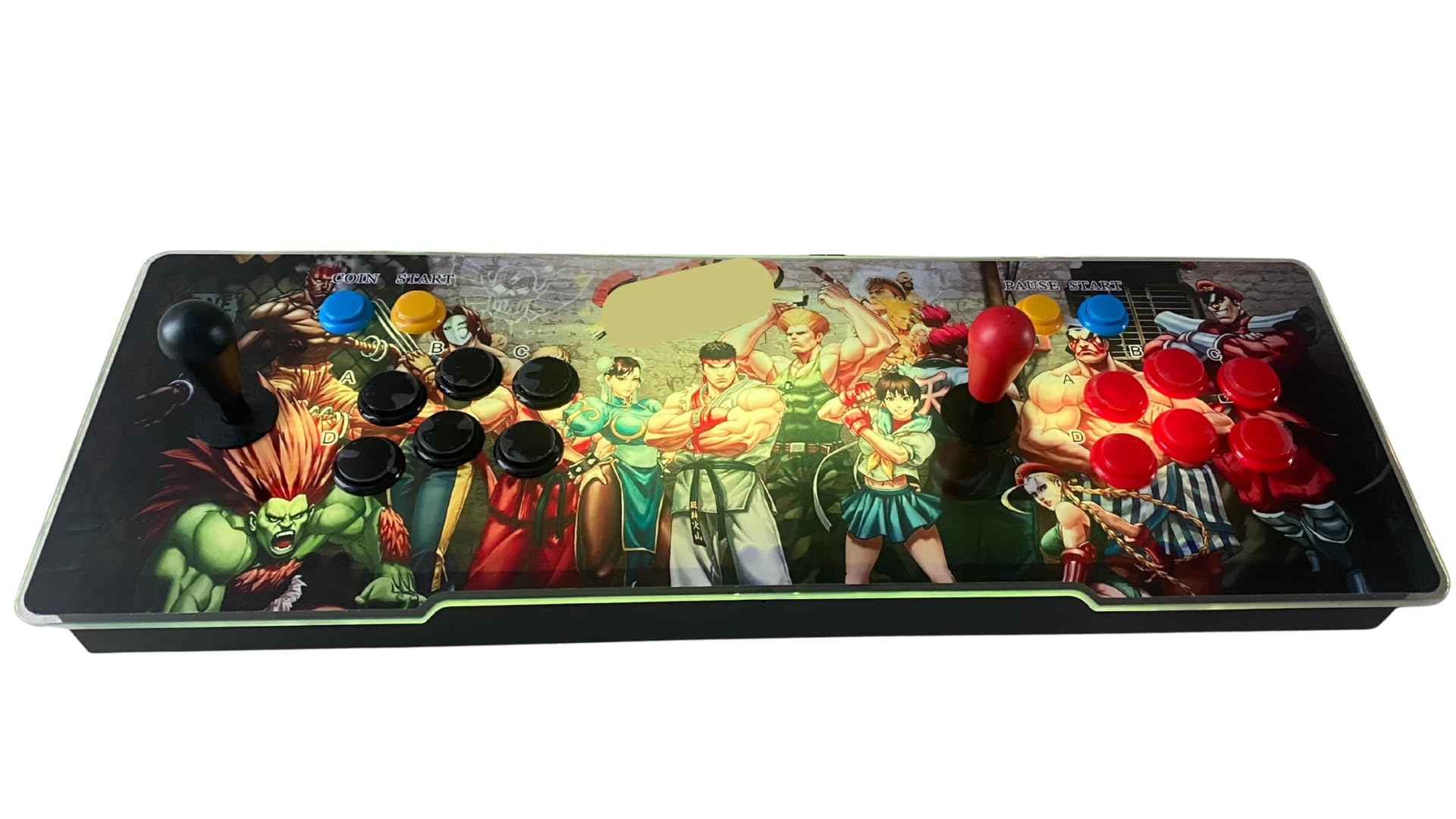 Macchina Arcade Console con 28000 Giochi Retrò Originali, con LED che cambiano colore e sistema audio e joystick ovali