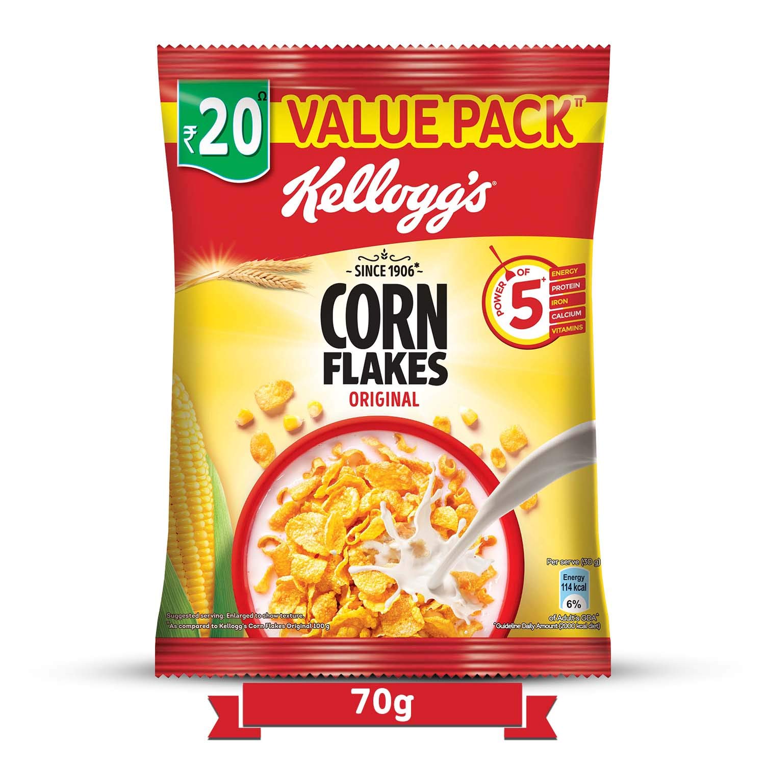 Kellogg's Corn Flakes Original, High in Iron, High in B Group Vitamins